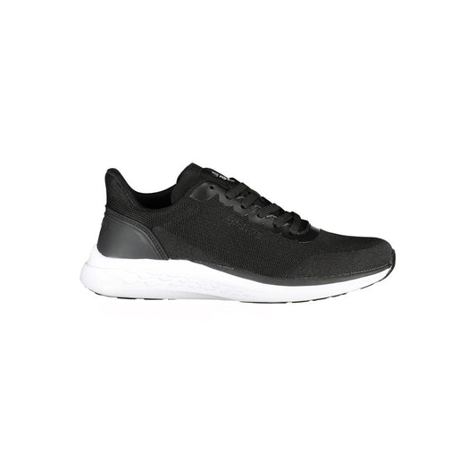 Black Polyester Men Sneaker
