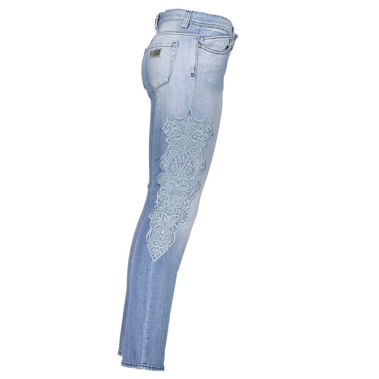 Azzurro Cotton Women Jeans