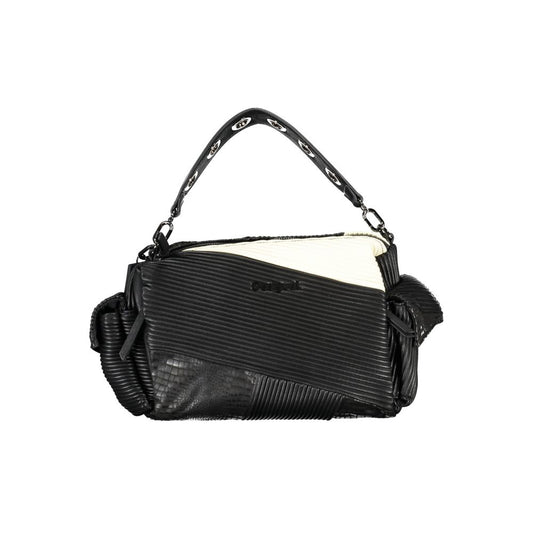 Nero Polyurethane Women Handbag