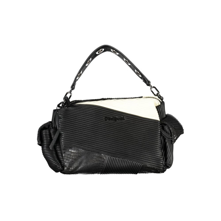Nero Polyurethane Women Handbag