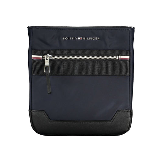 Blue Polyester Mens Shoulder Bag