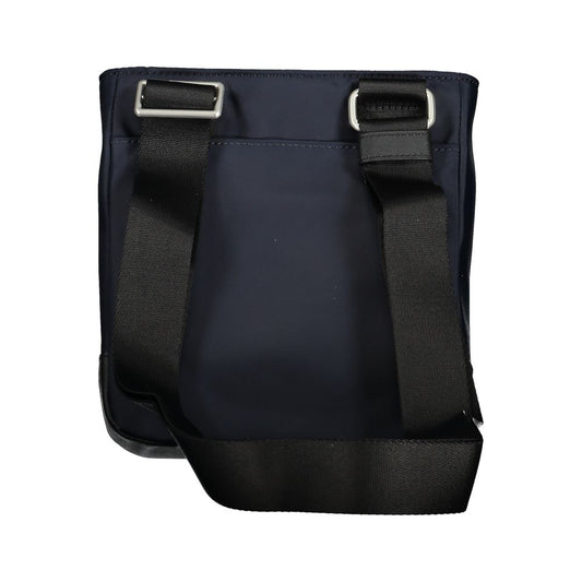 Blue Polyester Mens Shoulder Bag