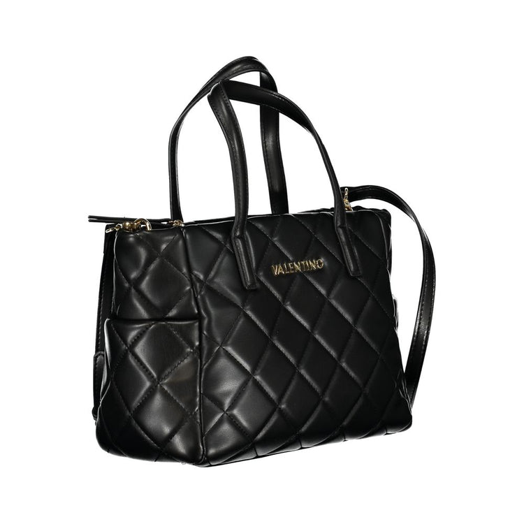 Black Polyurethane Women's Handbag