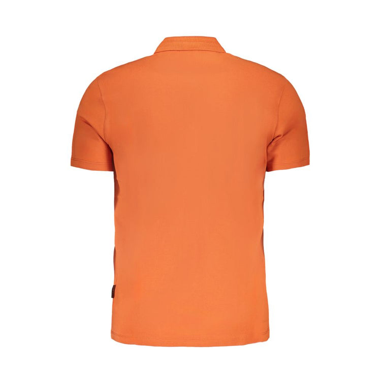 Arancione Cotton Men Polo