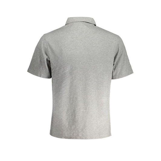 Grigio Cotton Men Polo Shirt