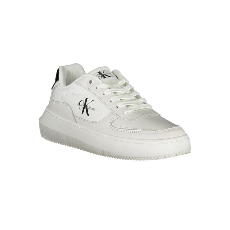 White Leather Women Sneaker