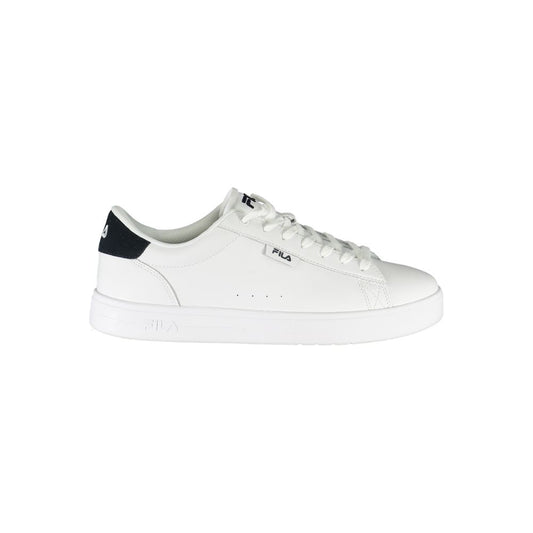 White Polyurethane Men Sneaker
