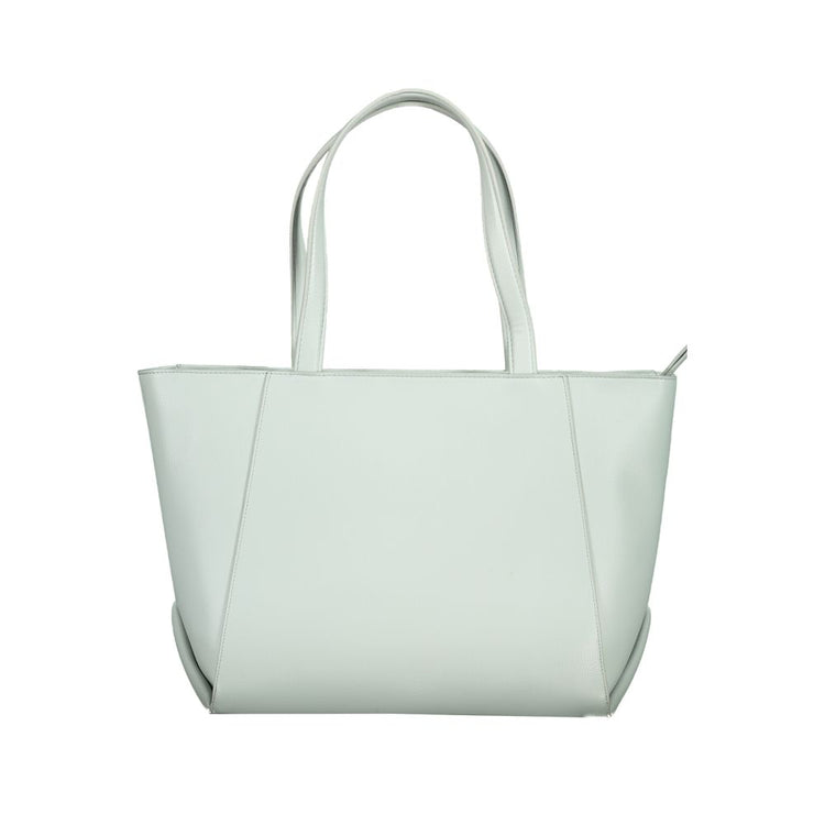 Azzurro Polyurethane Women Handbag