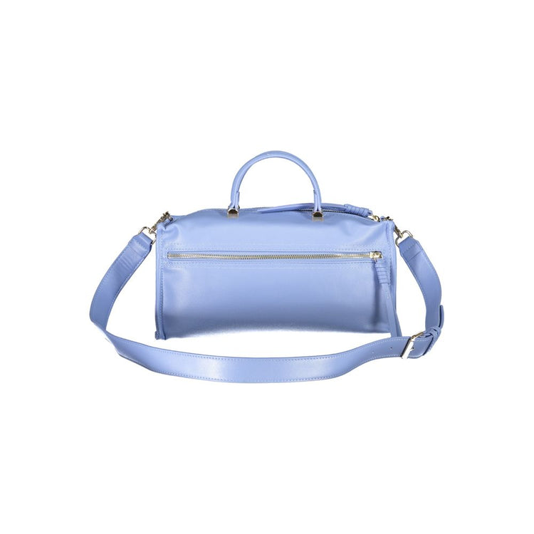 Azzurro Polyurethane Women Handbag