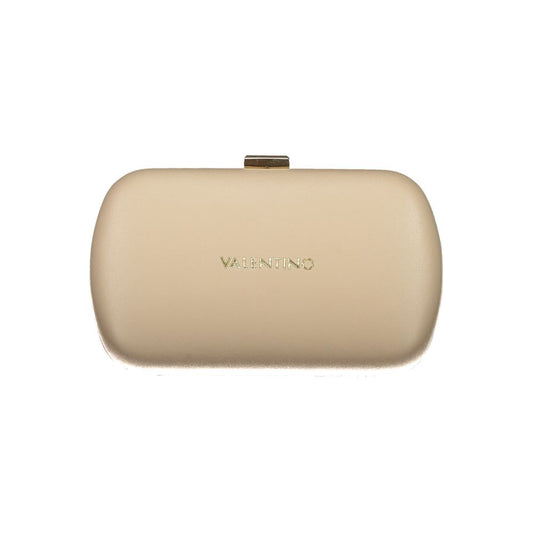 Beige Polyurethane Women Handbag