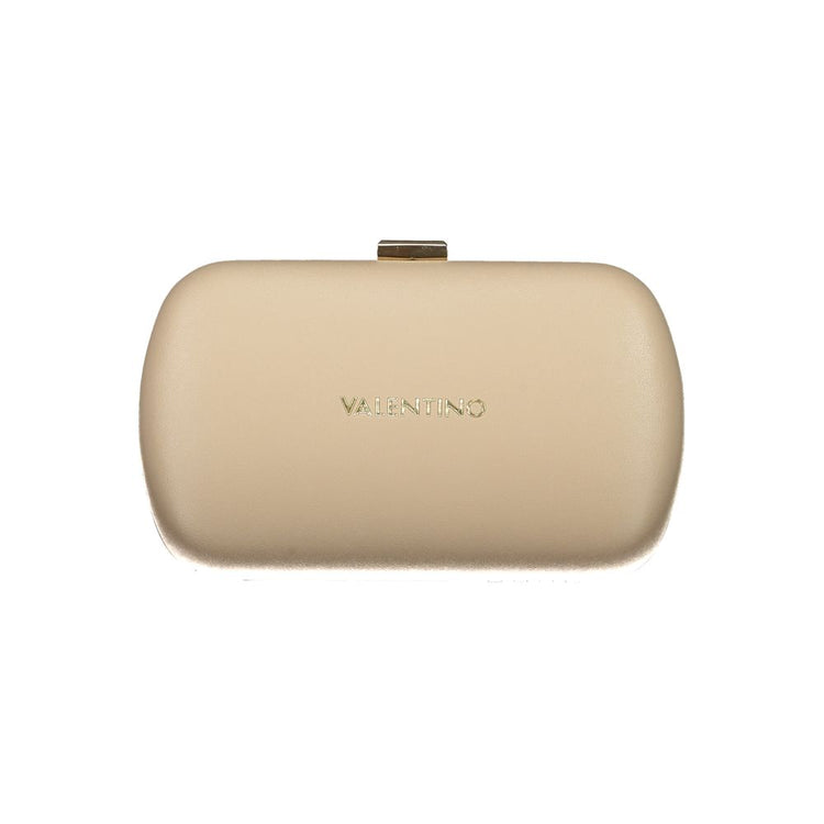 Beige Polyurethane Women Handbag