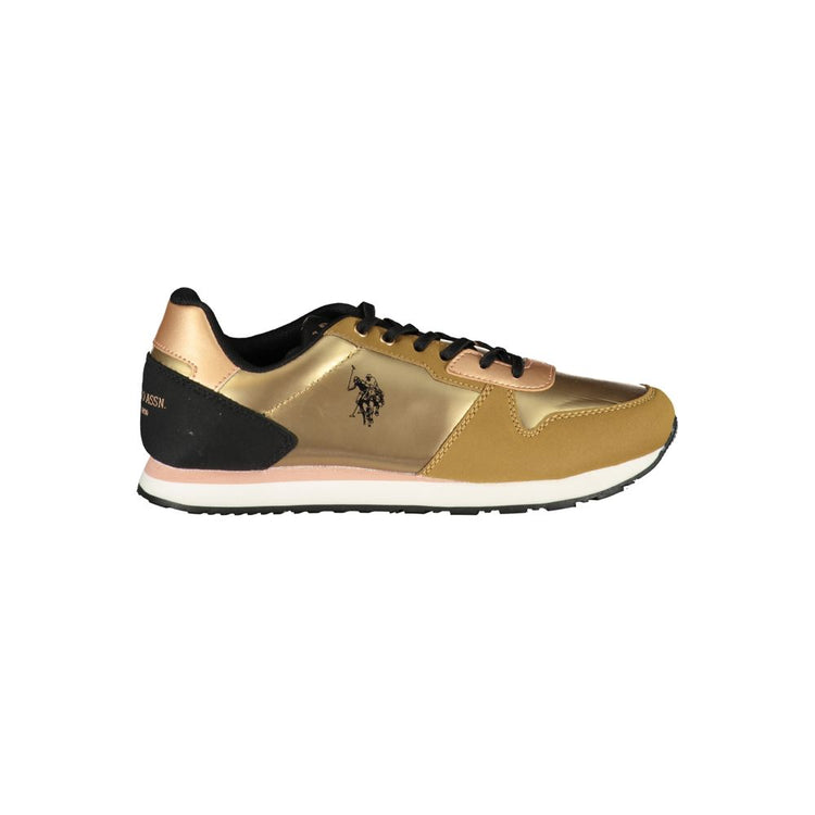 Oro Poliuretano Donna Sneaker