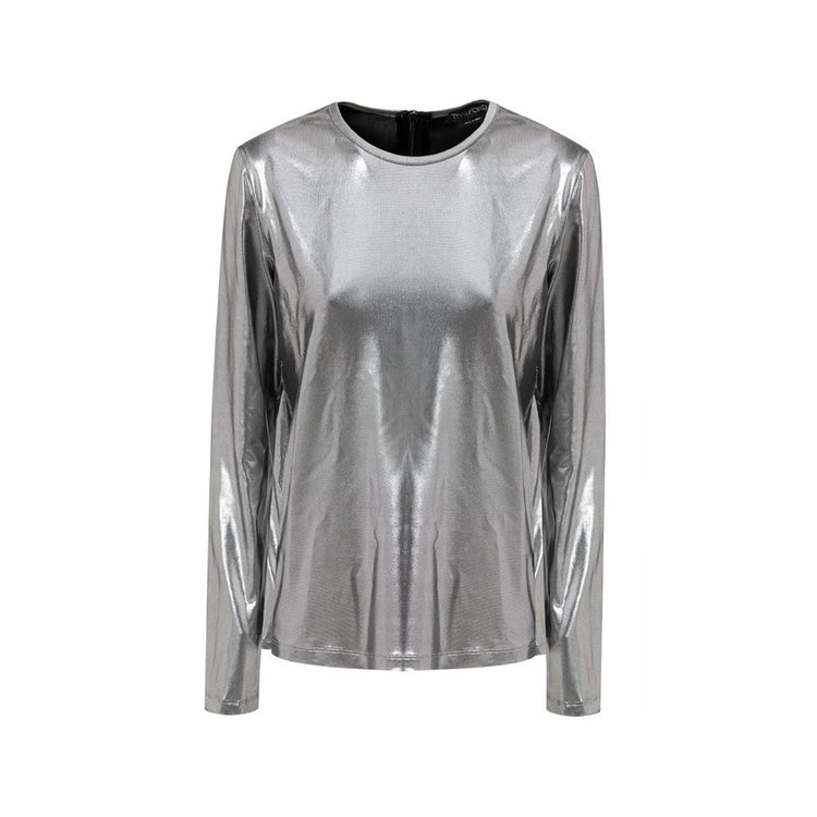 Gray Viscose Long Sleeve