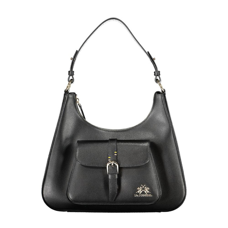 Black Leather Women's Shoulder Bag