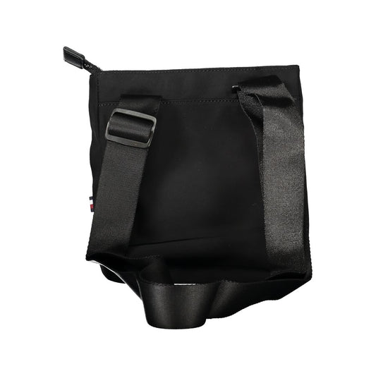 Black Polyester Men's Shoulder Bag