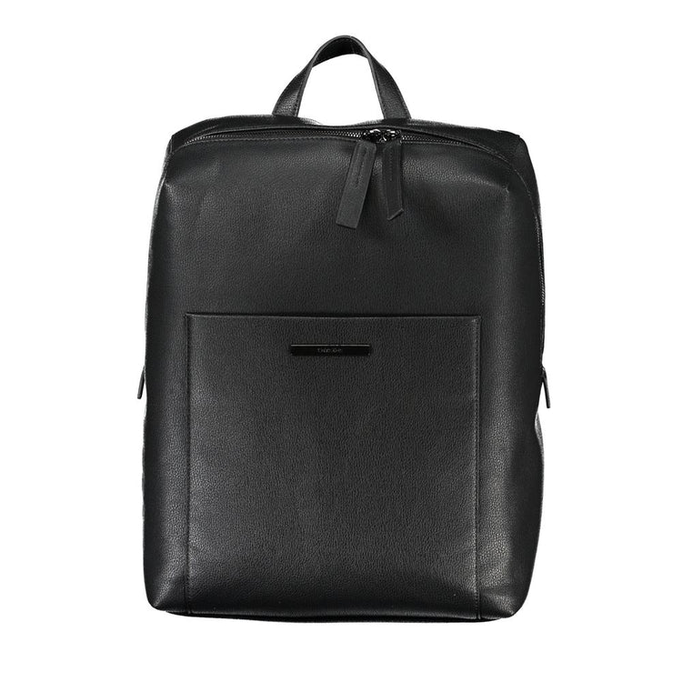 Nero Polyester Men Backpack