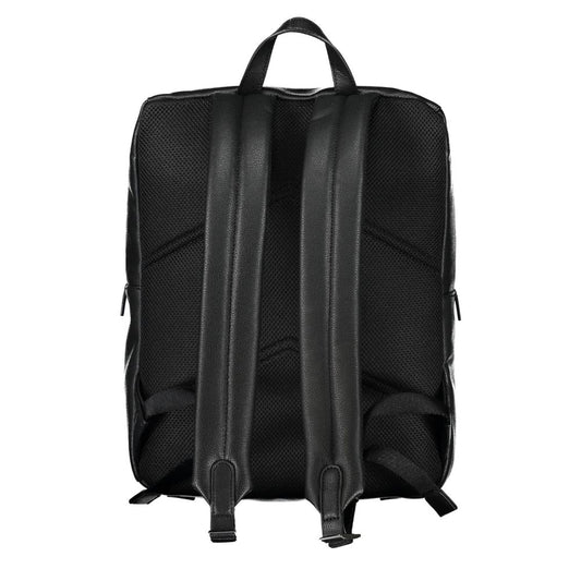 Nero Polyester Men Backpack