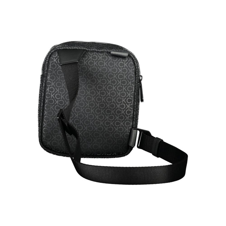 Nero Polyurethane Men Shoulder Bag