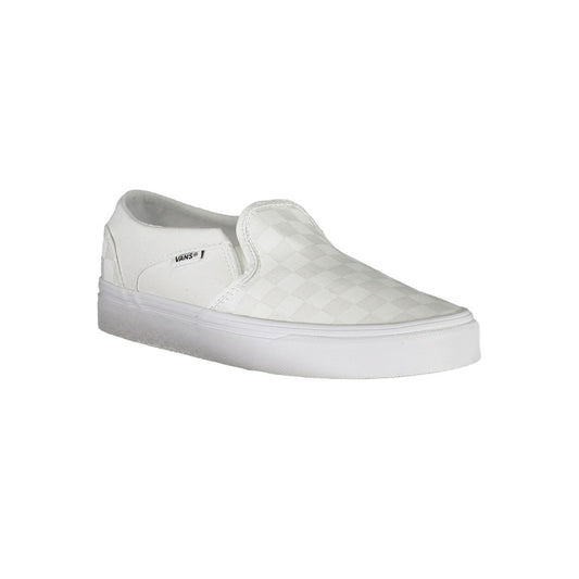 White Polyester Women Sneaker