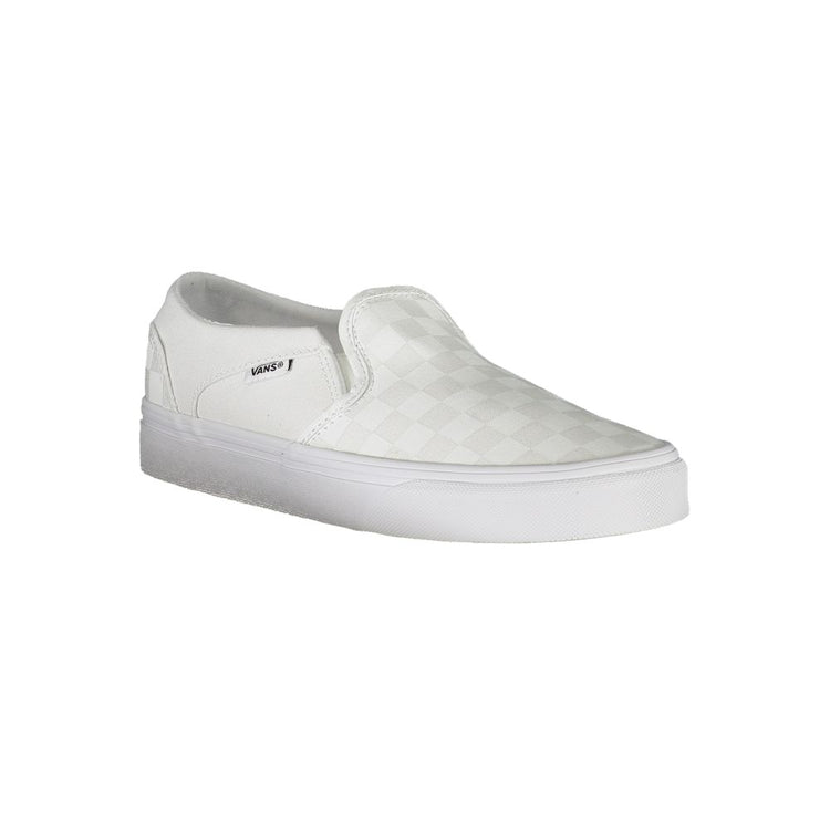 White Polyester Women Sneaker
