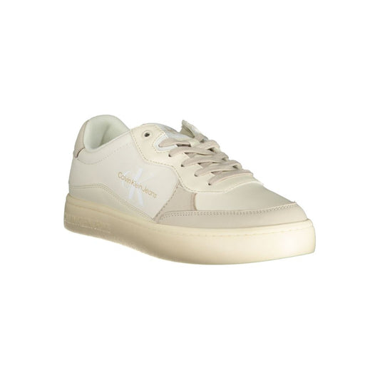 Bianco Polyurethane Men Sneaker