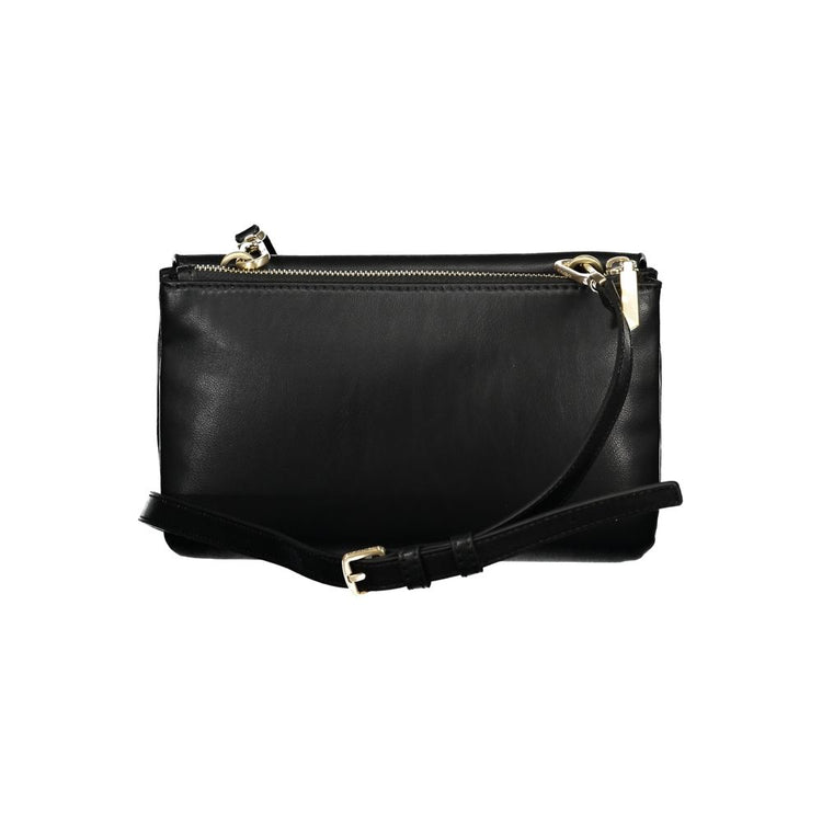Black Polyester Women's Shoulder Bag