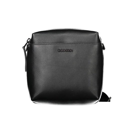 "Nero Poliuretano Men Shoulder Bag"