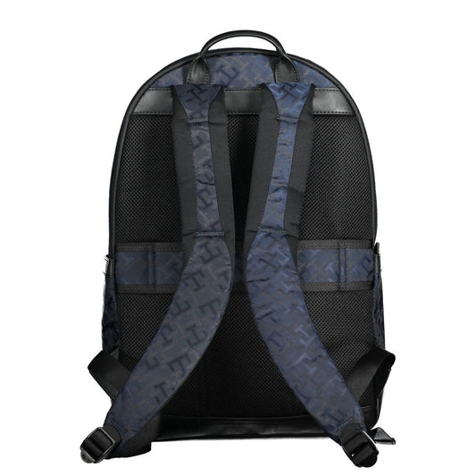 Blue Polyester Mens Backpack
