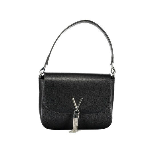 Black Polyurethane Women Handbag