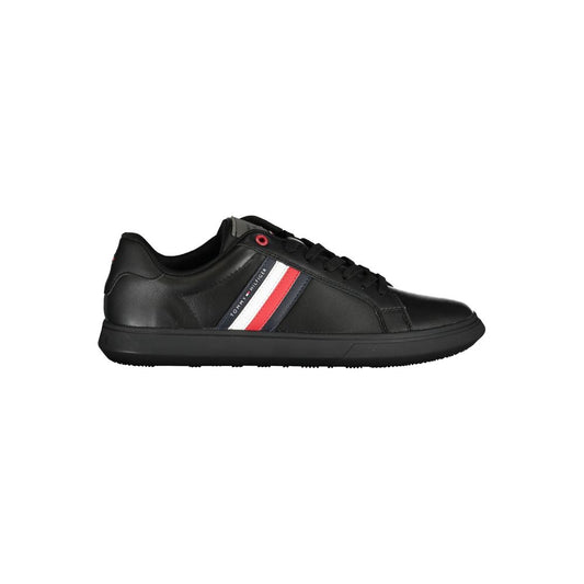 Black Leather Men Sneaker