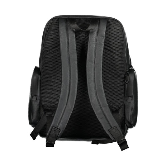Nero Poliestere Men Backpack