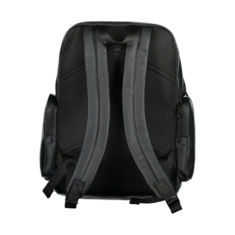 Nero Poliestere Men Backpack