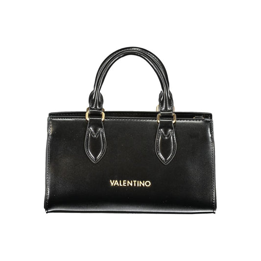 Black Polyurethane Women Handbag