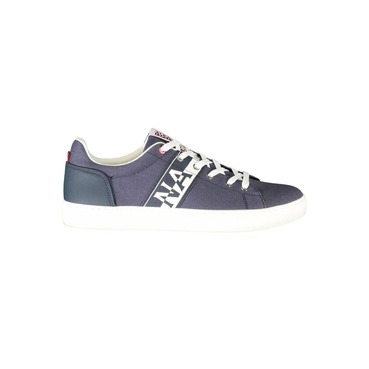 Blue Polyester Men Sneaker