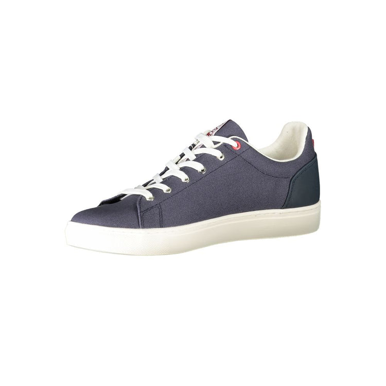 Blue Polyester Men Sneaker