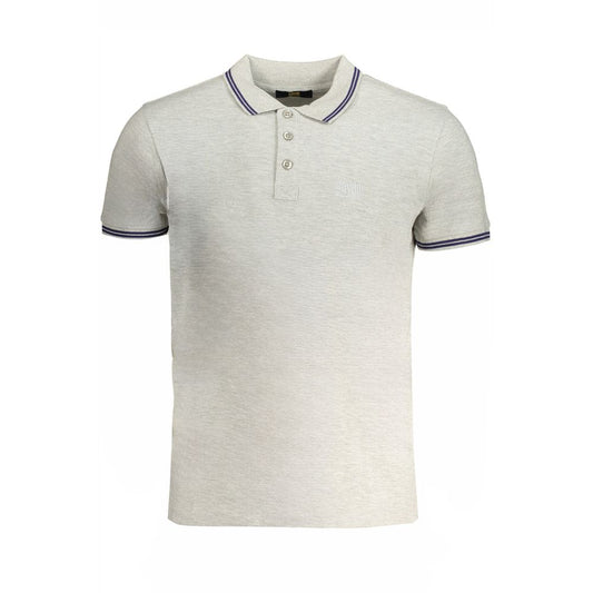 Grigio Cotton Men Polo Shirt