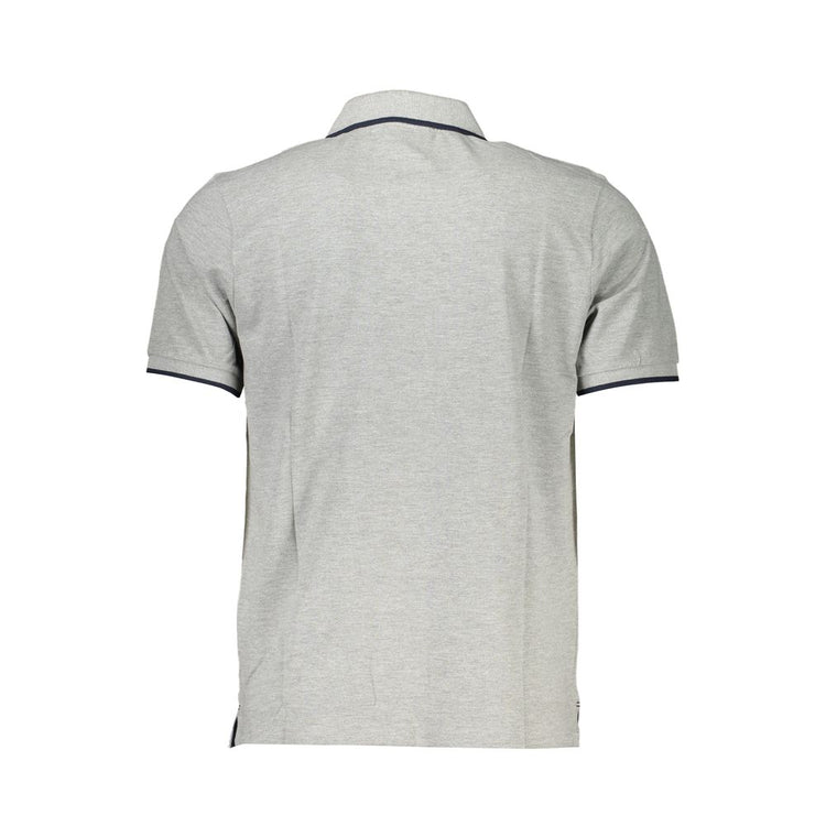 Grigio Cotton Men Polo Shirt
