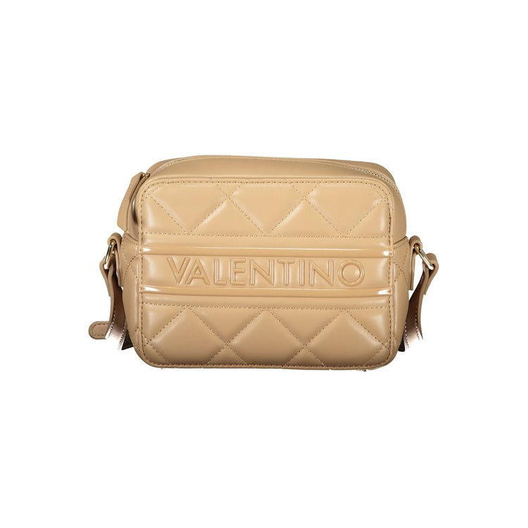 Beige Polyurethane Women Shoulder Bag