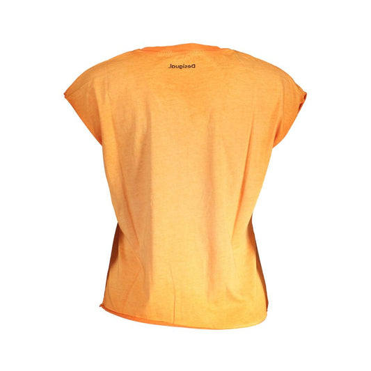Arancione Cotton Women T-Shirt