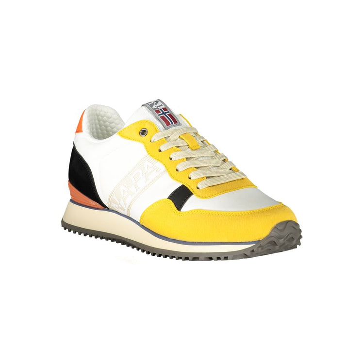 Yellow Polyurethane Men Sneaker