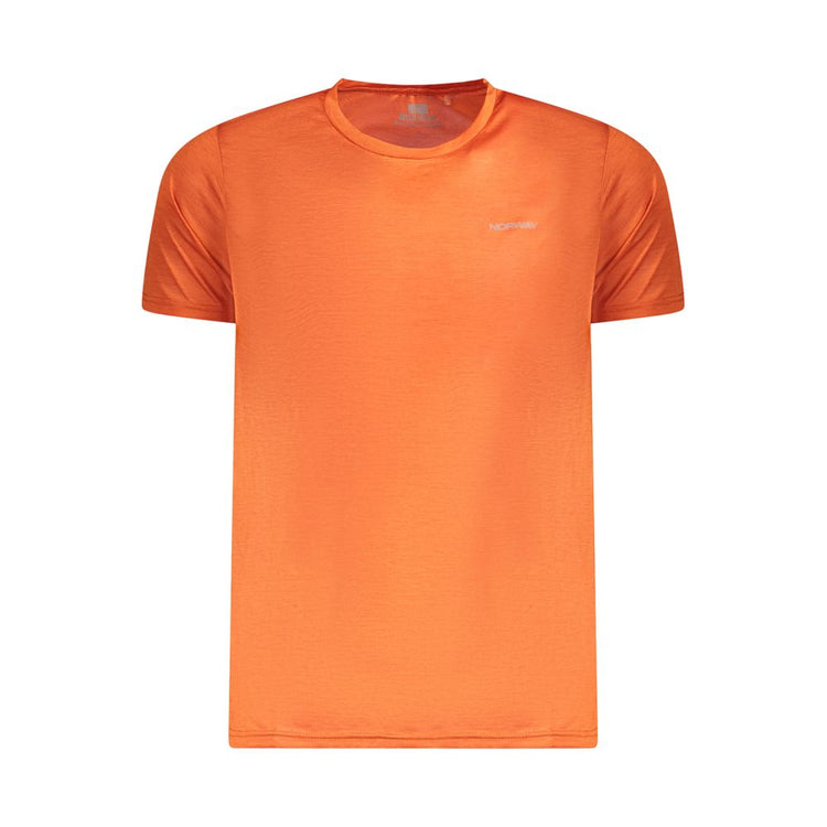 Arancione Polyester Men T-Shirt