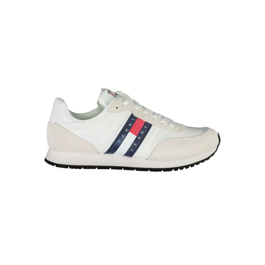 Bianco Polyester Men Sneaker