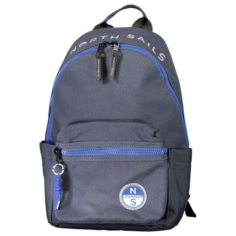 Blu Polyester Men Backpack