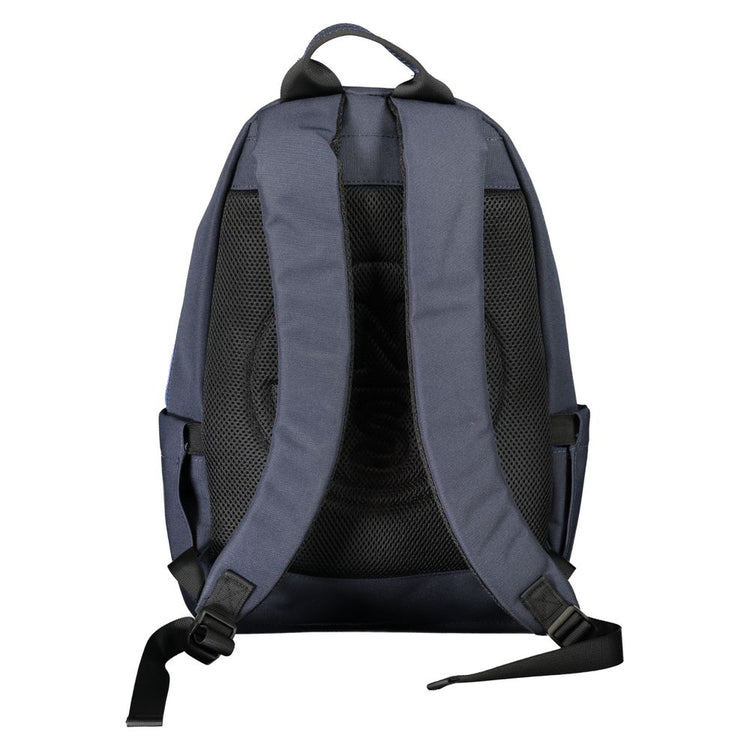 Blu Polyester Men Backpack