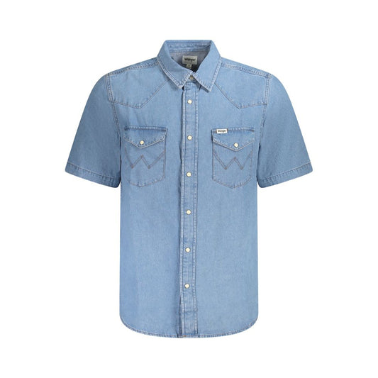 Azzurro Cotton Men Shirt