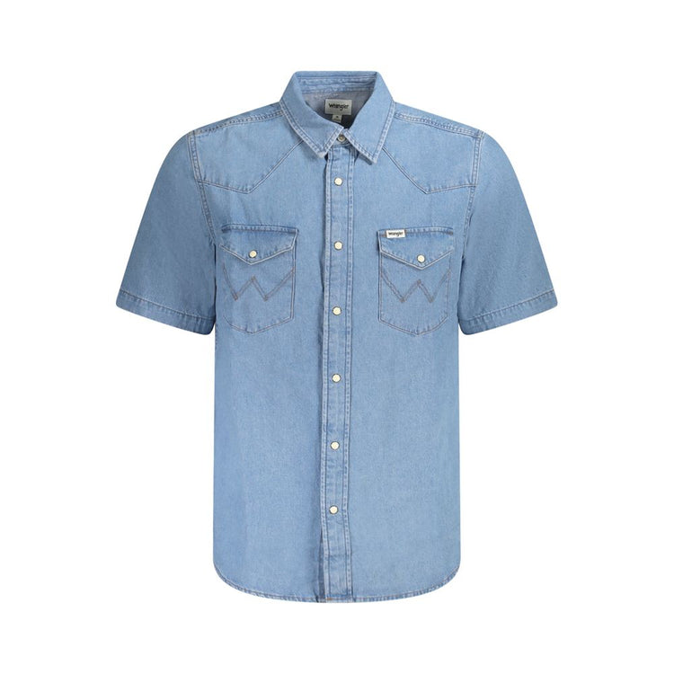 Azzurro Cotton Men Shirt
