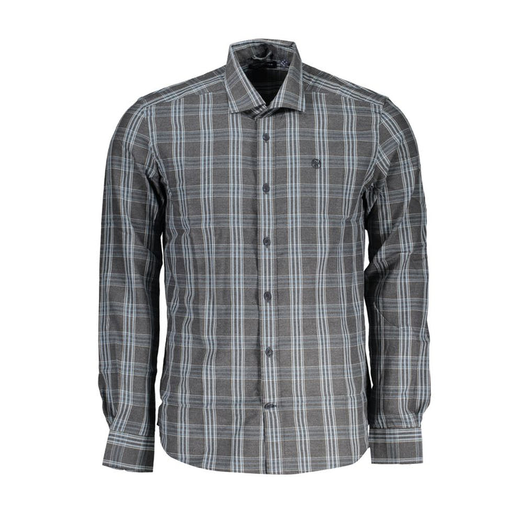 Grigio Cotton Men Shirt
