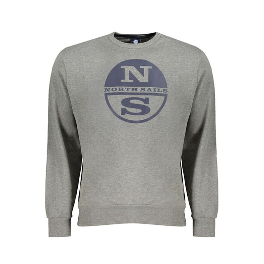 Grigio Cotton Men Sweatshirt