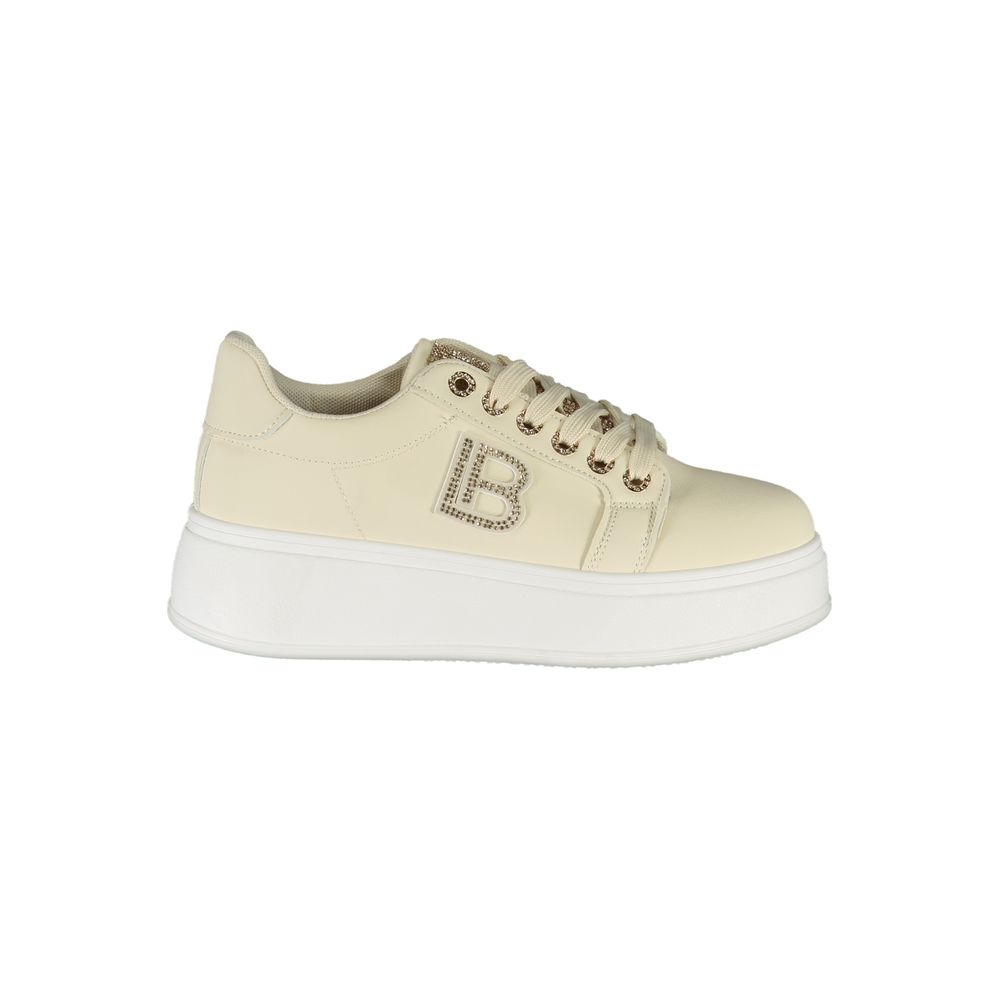 Beige Polyurethane Women Sneaker