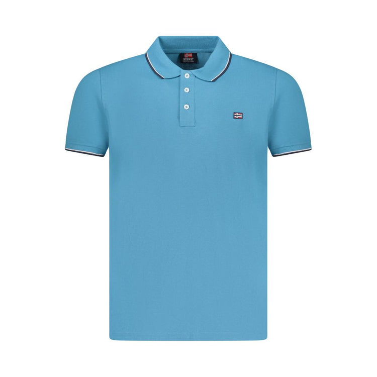 Azzurro Cotton Men Polo